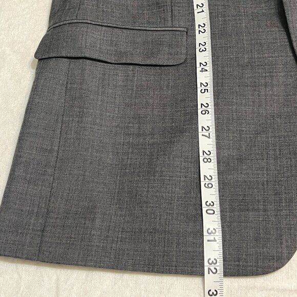Lauren Ralph Lauren Men's 42L Sport Coat Gray 100% Wool Blazer Jacket Two Button - Picture 10 of 12